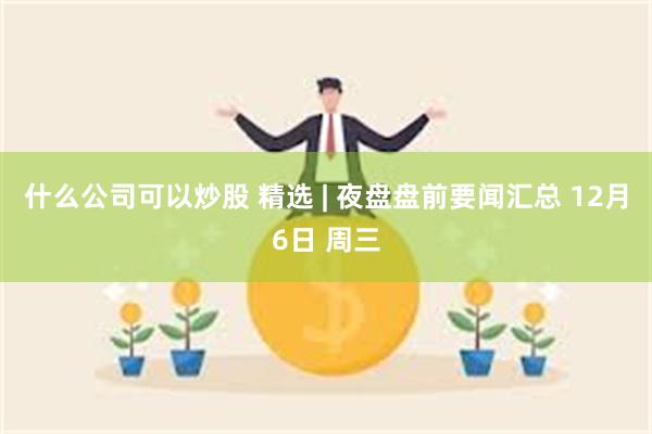 什么公司可以炒股 精选 | 夜盘盘前要闻汇总 12月6日 周三