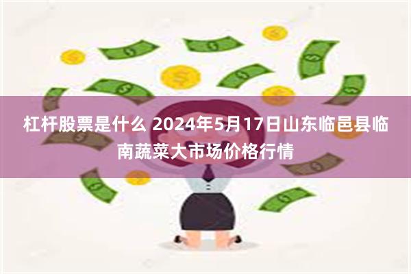 杠杆股票是什么 2024年5月17日山东临邑县临南蔬菜大市场价格行情