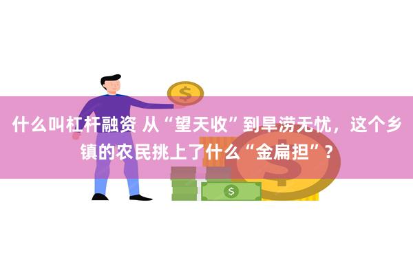 什么叫杠杆融资 从“望天收”到旱涝无忧，这个乡镇的农民挑上了什么“金扁担”？